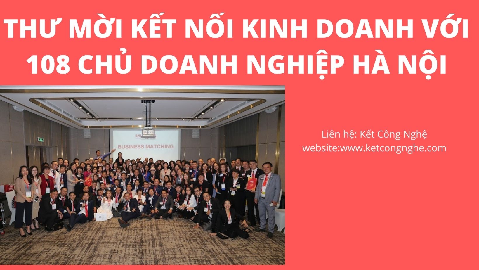 Thư mời kết nối kinh doanh với hơn 108 chủ doanh nghiệp hà nội