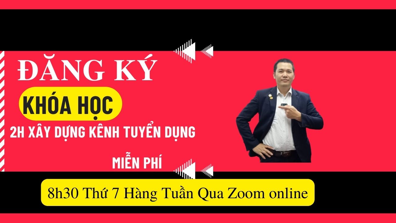 Thư mời tham gia khóa học 2h xây dựng kênh tuyển dụng tự động miễn phí