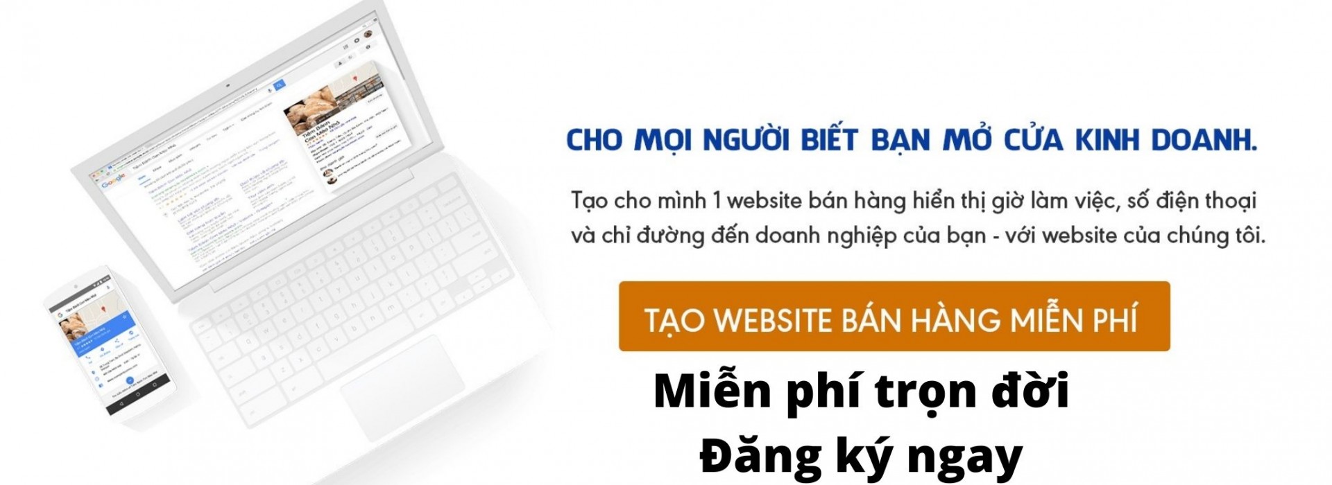 Tạo web miễn phí chỉ với 2 phút